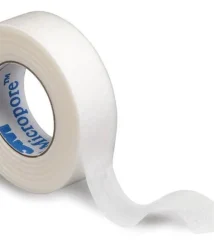 Ρολό λευκής χάρτινης ιατρικής ταινίας 3M Micropore για lash extensions.