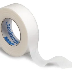 Ρολό λευκής χάρτινης ιατρικής ταινίας 3M Micropore για lash extensions.