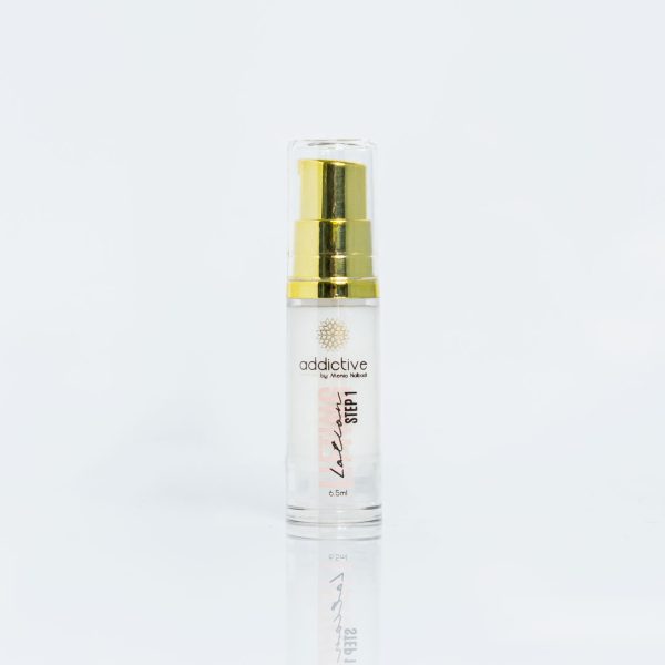 Step 1 Lash & Brow Lift – διάλυμα προετοιμασίας Addictive Lashes για ανύψωση βλεφαρίδων και φρυδιών