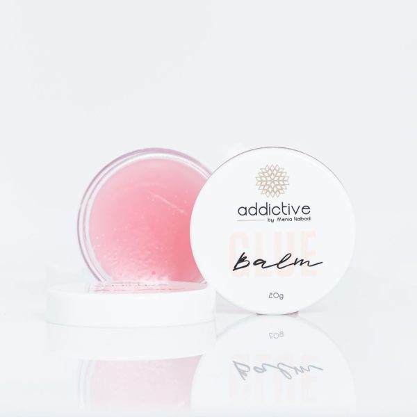 Addictive Lashes Lash Lift Glue Balm 20g – ανοιχτό βαζάκι με ροζ balm σε λευκό φόντο, επαγγελματική lash lift κόλλα