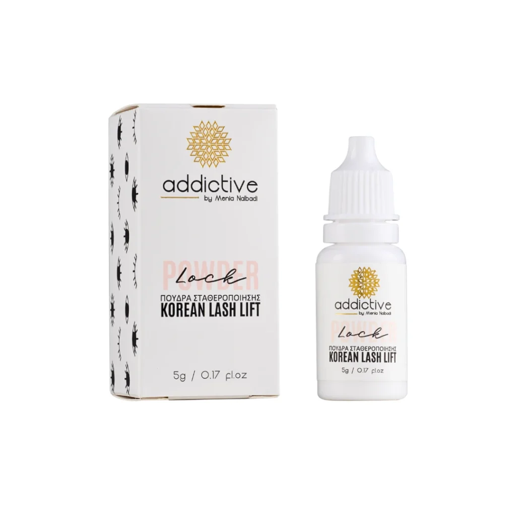 Επαγγελματική korean lash lift powder Powder Lock της Addictive Lashes για σταθεροποίηση λοσιόν