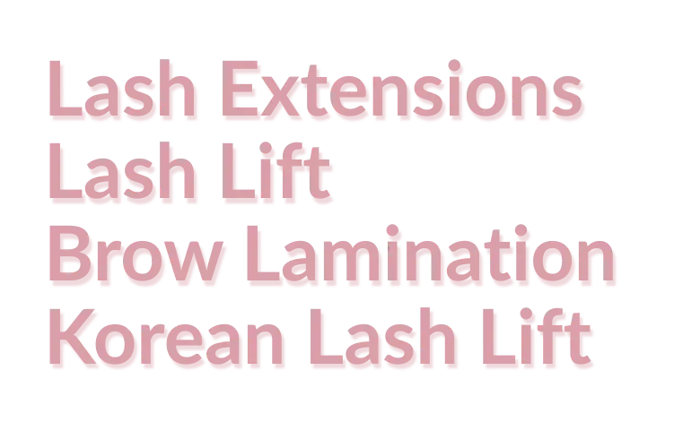 Λίστα των επαγγελματικών σεμιναρίων και υπηρεσιών που προσφέρει η Addictive Lashes: Lash Extensions, Lash Lift, Brow Lamination και Korean Lash Lift.