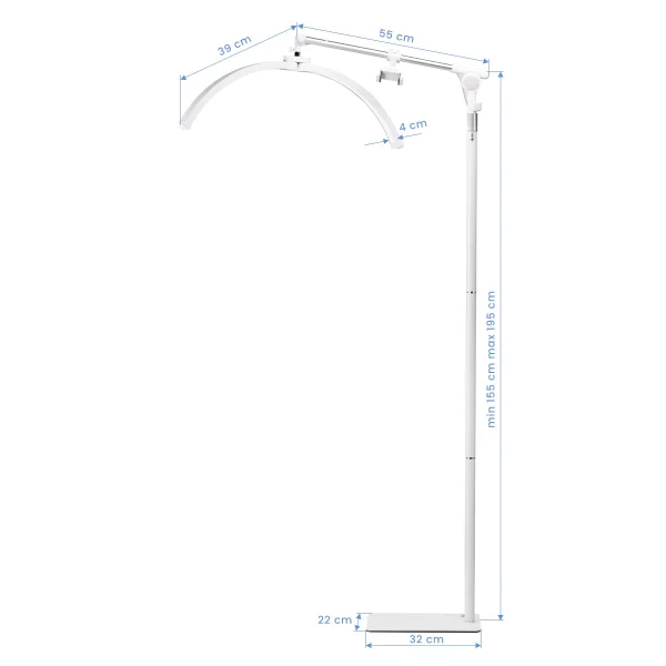 Επαγγελματικό LED Φωτιστικό Glow Arc Lamp για Βλεφαρίδες & Φρύδια – Λευκό - Image 10