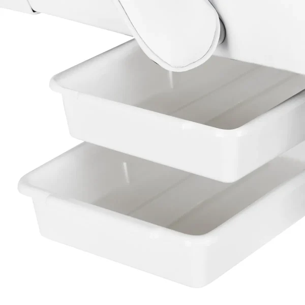 Επαγγελματική Πολυθρόνα Αισθητικής Sillon White – Με Συρτάρια Αποθήκευσης & Ρυθμιζόμενη Ανάκλιση - Image 8