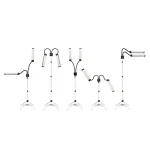 Επαγγελματικό LED Φωτιστικό Pollux II – Διπλή Λάμπα Αλουμινίου για Lash & Makeup Artists - Image 7