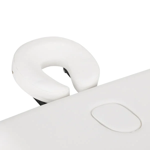 Ρυθμιζόμενο προσκέφαλο αλουμινίου με λευκή επένδυση για το κρεβάτι αισθητικής BALANCE.